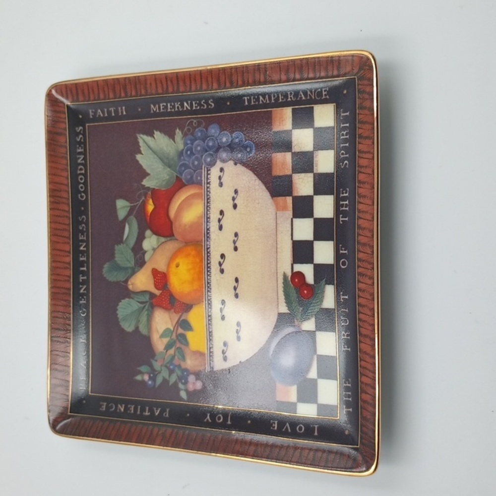 Fruit of The Spirit by Diane Ulmer Petersen Franklin Mint Vintage Plate #RA 2343
